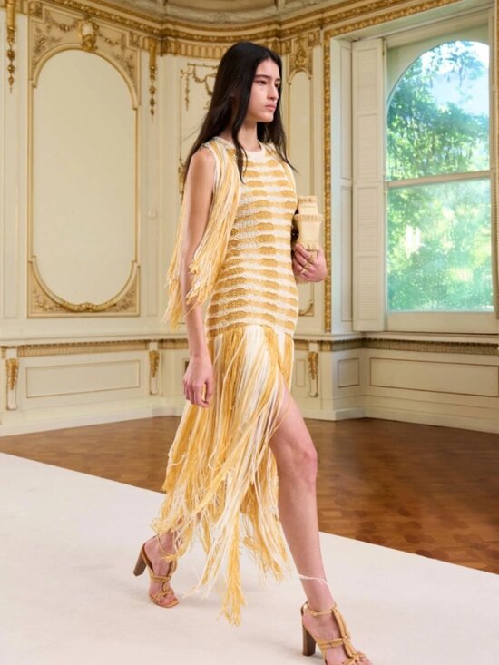 Ulla Johnson Dresses & Skirts - NWT ULLA JOHNSON Silvia Striped Fringe Knit Maxi Dress in Beach S $990
